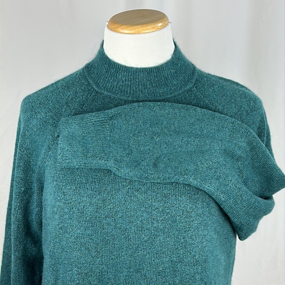 NWT Loft Green Turtleneck Tunic Sweater - Picture 2 of 5